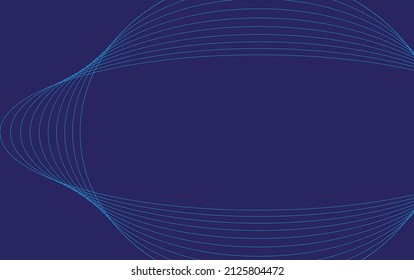 3D modern wave curve abstract presentation background.Dark blue background. Fancy paper with background. Abstract decoration, 3d vector illustration.