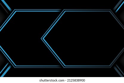 3D modern wave curve abstract presentation background. Luxury paper cut background. Abstract decoration, golden pattern, halftone gradients, 3d Vector illustration. Dark blue background