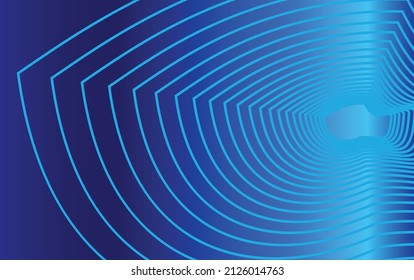 3D modern wave curve abstract presentation background. Luxury paper cut on blue background. Abstract decoration, gradient background, 3d vector illustration. dark blue background