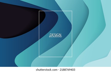 3D modern wave curve abstract background. Luxury paper cut background. Abstract decoration, halftone gradient, 3d Vector illustration.