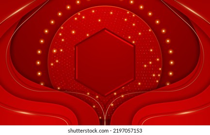 3D modern wave curve abstract presentation background