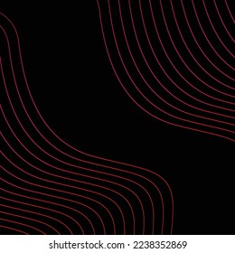 3D moderne Wellenkurve abstrakter Präsentationshintergrund. Luxus-Papier-Schnitthintergrund. Abstrakte Dekoration, goldenes Muster, Halbtongradienten, 3D-Vektorgrafik. dunkler Hintergrund