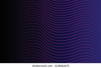 Fondo de presentación abstracto de curva de onda moderna 3D. El fondo del papel de lujo cortado. Decoración abstracta, patrón dorado, gradientes de medio tono, ilustración 3d Vector. Fondo de degradado de terciopelo oscuro