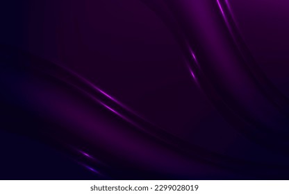 3D modern wave curve abstract presentation background. Luxury paper cut background. Colorful geometric background. Blue purple elements with fluid gradient. Dynamic shapes composition. Social media.