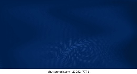 3D modern wave curve abstract presentation background. Luxury paper cut background. Abstract decoration, golden pattern, halftone gradient, 3d vector illustration. Unique dark blue background