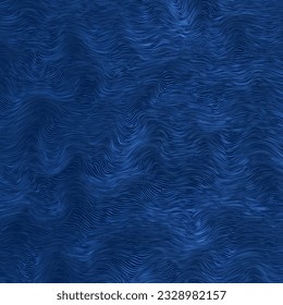 3D modern wave curve abstract presentation background. Luxury paper cut background. Abstract decoration, golden pattern, halftone gradient, 3d vector illustration. Unique dark blue background