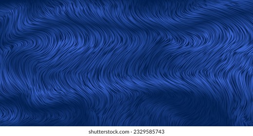 3D modern wave curve abstract presentation background. Luxury paper cut background. Abstract decoration, golden pattern, halftone gradient, 3d vector illustration. Unique dark blue background