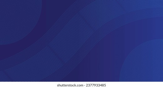 3D modern wave curve abstract presentation background. Luxury paper cut background. Abstract decoration, gold pattern, halftone gradient, 3d vector illustration. Dark blue background