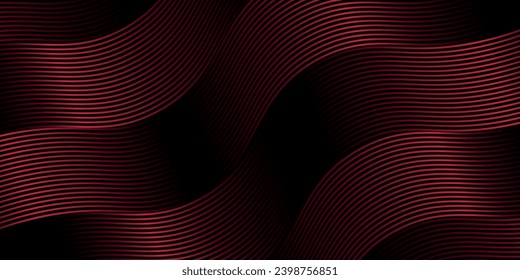 Fondo de presentación abstracto de curva de onda moderna 3D. Lujo papel cortado fondo.eps 10