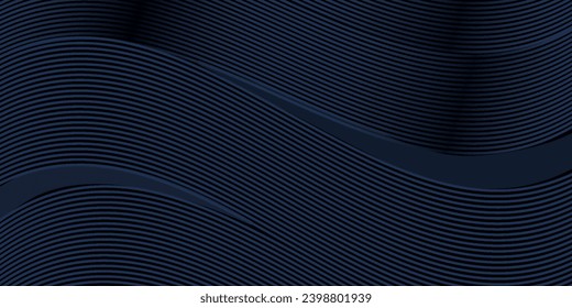 3D modern wave curve abstract presentation background. Luxury paper cut background. Abstract decoration, golden pattern, halftone gradients lines wave vector