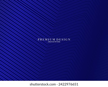 3D modern wave curve abstract presentation background. Luxury line pattern background. Abstract decoration, halftone gradient, 3d Vector illustration. Blue background.