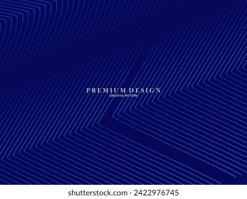 3D modern wave curve abstract presentation background. Luxury line pattern background. Abstract decoration, halftone gradient, 3d Vector illustration. Blue background.