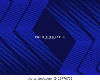 3D modern wave curve abstract presentation background. Luxury line pattern background. Abstract decoration, halftone gradient, 3d Vector illustration. Blue background.