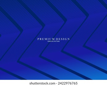 Fondo de presentación abstracto de curva de onda moderna 3D. Fondo de líneas de lujo. Decoración abstracta, gradiente de semitono, Ilustración vectorial 3d. Fondo azul.