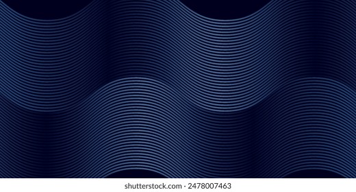 3D modern wave curve abstract presentation background. Luxury paper cut background. Abstract decoration, gold pattern, halftone. vector
