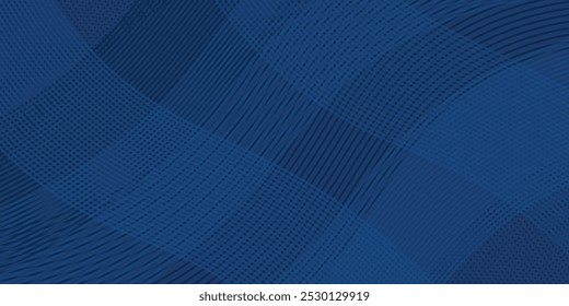 3D modern wave curve abstract presentation background. Luxury paper cut background. Abstract decoration, golden pattern, halftone gradients, 3d Vector illustration. Dark blue background