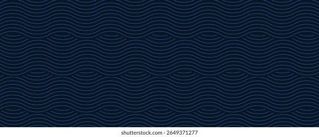 3D modern wave curve abstract presentation background. Luxury paper cut background. Abstract decoration, golden pattern, halftone gradients, 3d Vector illustration. Dark blue background