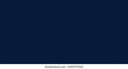 Fondo de presentación abstracto de curva de onda moderna 3D. Fondo de corte de papel de lujo. Decoración Abstractas, patrón de oro, Gradientes de semitono, Ilustración vectorial 3D. Fondo azul oscuro
