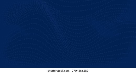 3D moderno onda curva resumo apresentação fundo. Fundo de corte de papel de luxo. Decoração abstrata, padrão dourado, gradiente de meio-tom, ilustração vetorial 3d. Fundo azul escuro exclusivo