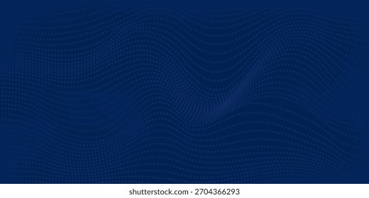 3D moderne Wellenkurve abstrakte Präsentation Hintergrund. Luxuriöser Papierschnitt-Hintergrund. Abstrakte Dekoration, goldenes Muster, Halbtonverlauf, 3D-Vektorgrafik. Einzigartiger dunkelblauer Hintergrund