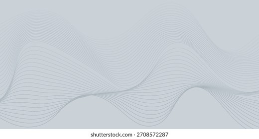 3D moderne Wellenkurve abstrakte Präsentation Hintergrund. Luxuriöser Papierschnitt-Hintergrund. Abstrakte Dekoration, Goldmuster, Halbton. Vektor
