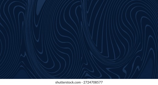 Fondo de presentación abstracto de curva de onda moderna 3D. Fondo de corte de papel de lujo. Decoración Abstractas, patrón de oro, Gradientes de semitono, Ilustración vectorial 3D. Fondo azul oscuro