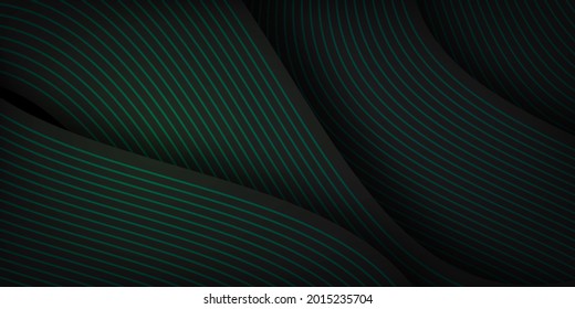 3D modern wave line abstract background. vector illustration