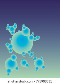 3D molecule Background