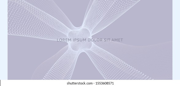 3D molecule. Molecular structure. Abstract 3d connection structure. Technology style. Vector illustration for science. 