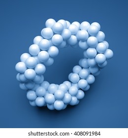 3D Molecule Structure. Vector illustration.
