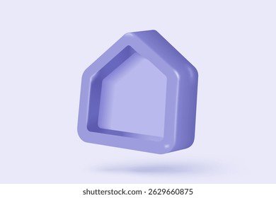 3d hipoteca habitação para dinheiro, dinheiro investir projeto de lucro, mansão de aluguer de propriedade de financeiro. Sinais de ícone de residência para empréstimo pessoal. ilustração de renderização de vetor de ícone financeiro imobiliário 3d