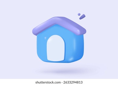 3d hipoteca habitação para dinheiro, dinheiro investir projeto de lucro, mansão de aluguer de propriedade de financeiro. Sinais de ícone de residência para empréstimo pessoal. ilustração de renderização de vetor de ícone financeiro imobiliário 3d