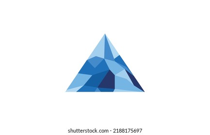 3D mountain logo, icon, vector