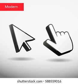 3d mouse  cursor vector 