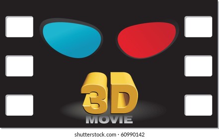 3d movie poster background