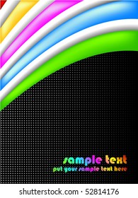 3d multicolor business composition