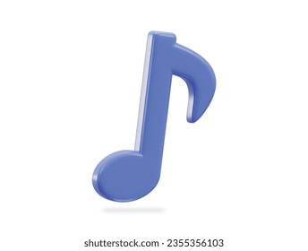 3D-Musik, Vektorsymbol-Illustration