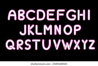 3d neon alphabet red vector
Vector volumetric neon alphabet, English letters