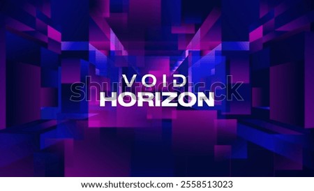 3D Neon Cubic Metaverse Background–Perfect for Tech Events, Conferences, and Exhibitions, Featuring an Abstract, Futuristic Design Symbolizing Innovation and Technological Advancement
