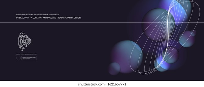 3d neon space modern abstract liquid poster design, abstract design for web landing