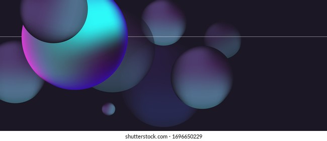 3d espacio neón moderno diseño abstracto de póster líquido, diseño abstracto para aterrizaje web