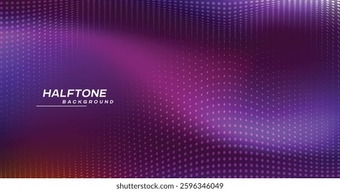 3D Neon techno background. Modern graphic design element dots circle style Big data visualization on dark space with dotted lines shape effect decoration.  concept for flyer, card, or brochure cover