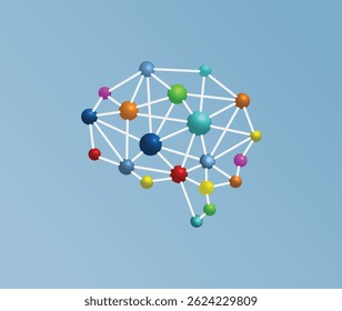 3d network brain digital stock illustration stock illustration