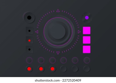 3D Neumorphic Botton For Web Design.