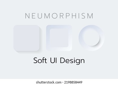 Diseño de IU Neumorphic Soft 3D. Botones 3D.