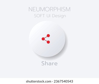 3D Neumorphic Soft UI Design. 3D Bottons.