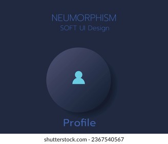 3D Neumorphic Soft UI Design. 3D Bottons.