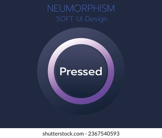 Diseño de IU Neumorphic Soft 3D. Botones 3D.