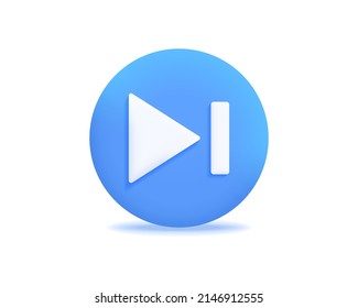 3d nächstes realistisches Icon Vektorkonzept. Moderne Design-Illustration einzeln
