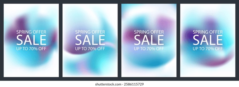 3d noise background. Organic gradient sun garden blurred image. Abstract pastel gradation color palette. Aurora sky light grain vector mesh. Aesthetic music event cover. Fluid spring poster design